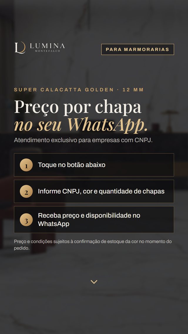 Super Calacatta Golden — Chamada