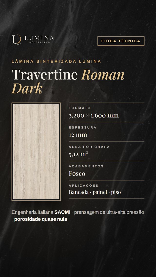 Travertine Roman Dark — Ficha técnica