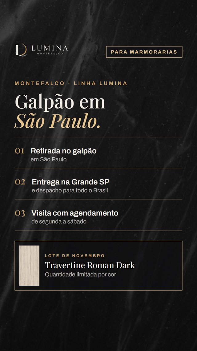 Travertine Roman Dark — Galpão SP